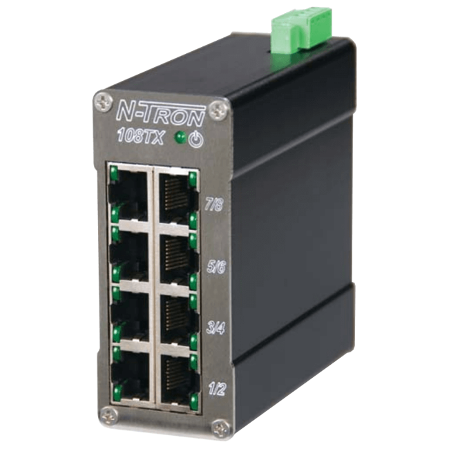 Red Lion Industrial Ethernet Switch, 108TX